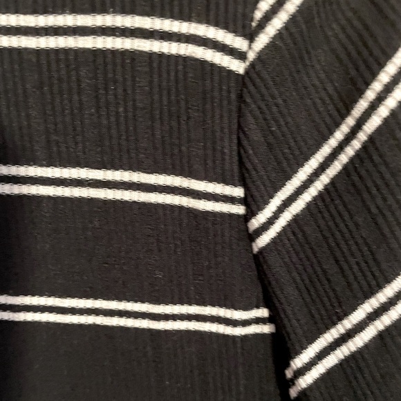 Vintage Havana Striped Top Ruffle Slit Sleeve Sz M - Picture 2 of 6